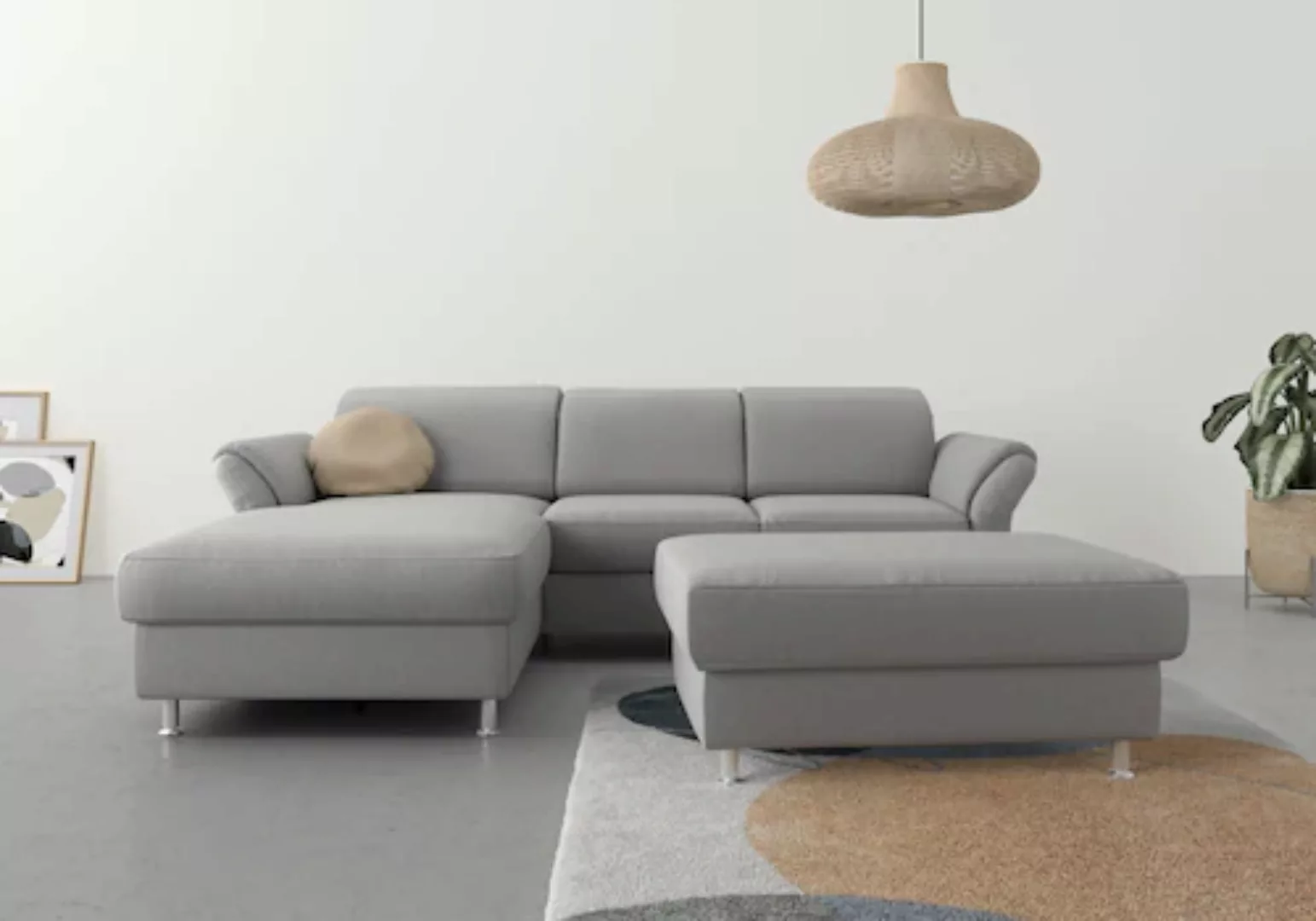 sit&more Ecksofa "Apulia L-Form", wahlweise Bettfunktion, Bettkasten und Ko günstig online kaufen