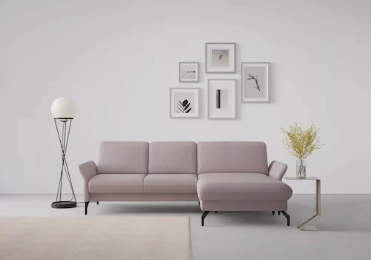 sit&more Ecksofa "Fashion L-Form", wahlweise mit Kopfteilverstellung und Vo günstig online kaufen