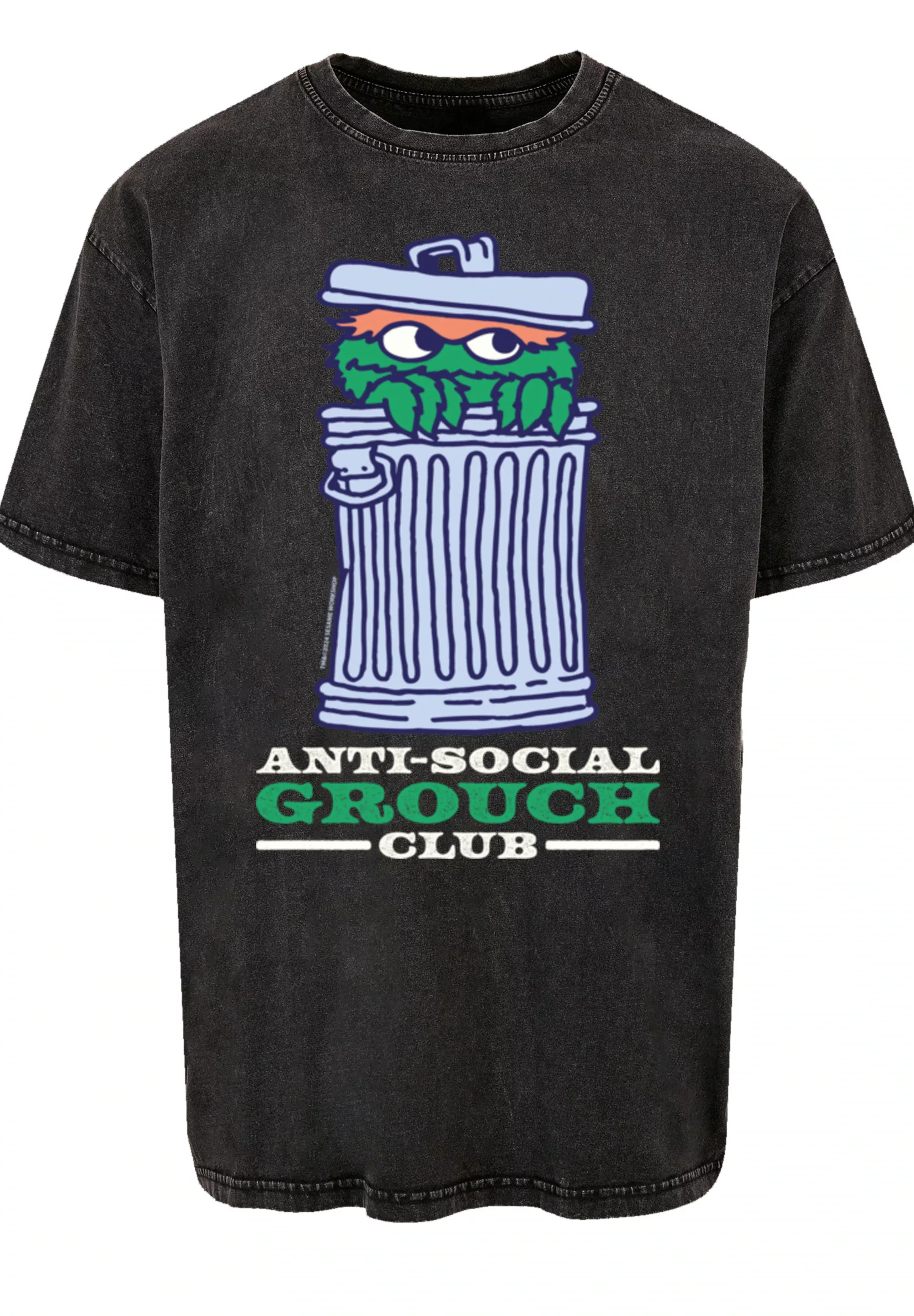 F4NT4STIC T-Shirt "Sesamstraße Anti Social Grouch Club", Premium Qualität, günstig online kaufen