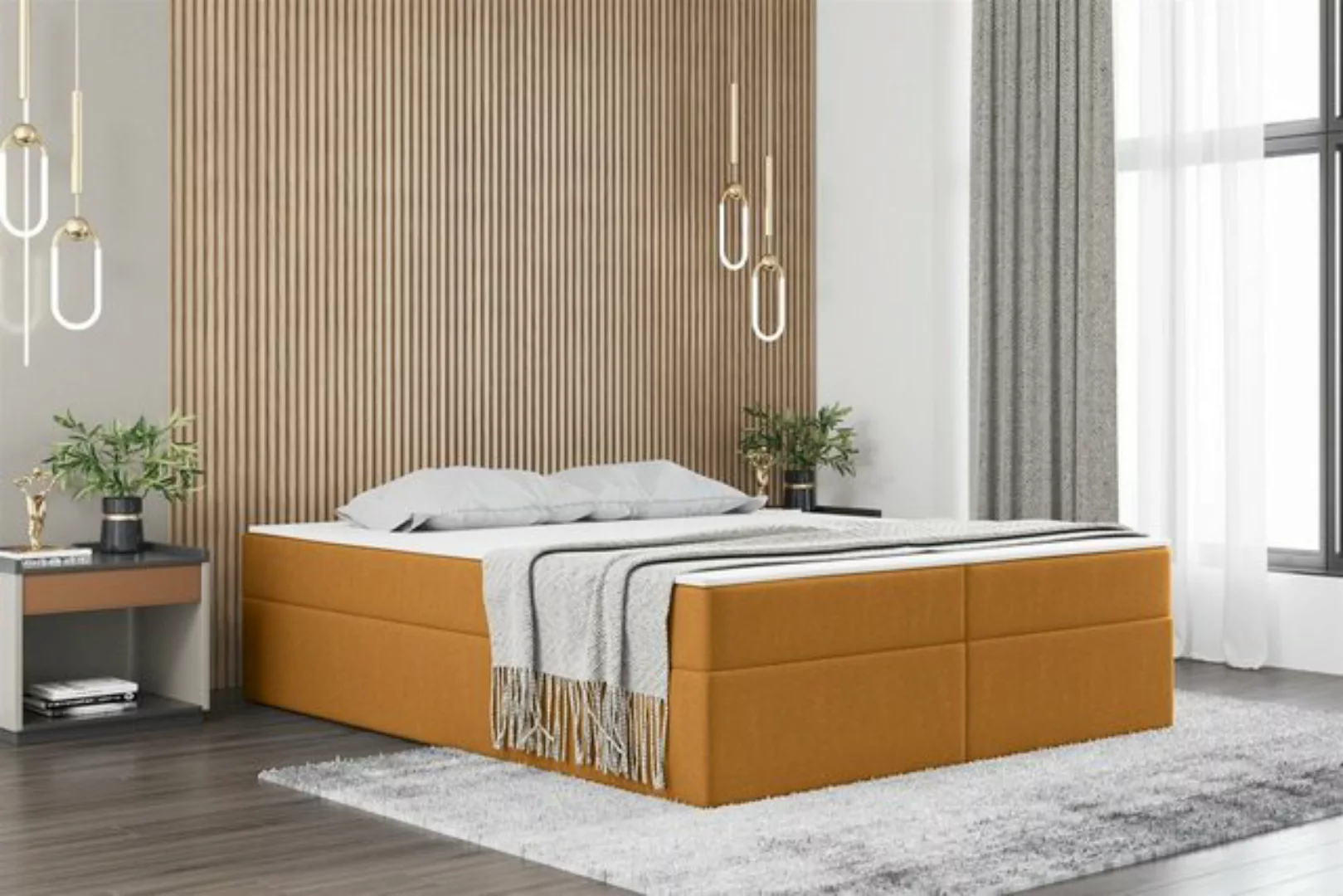 Fun Möbel Boxspringbett Dachschräge-Schlafzimmerbett PRIMA in Stoff Soro (i günstig online kaufen