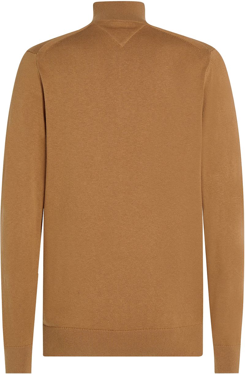 Tommy Hilfiger Half Zip Pullover Camel - Größe M günstig online kaufen