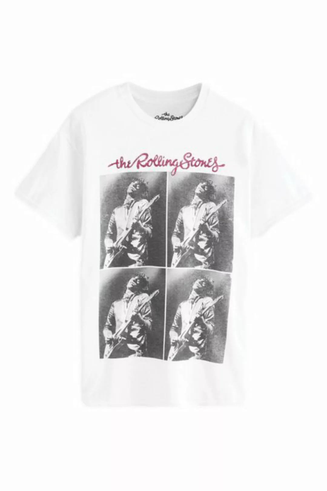 Next T-Shirt Offizielles Rolling Stones Band-T-Shirt Baumwolle (1-tlg) günstig online kaufen