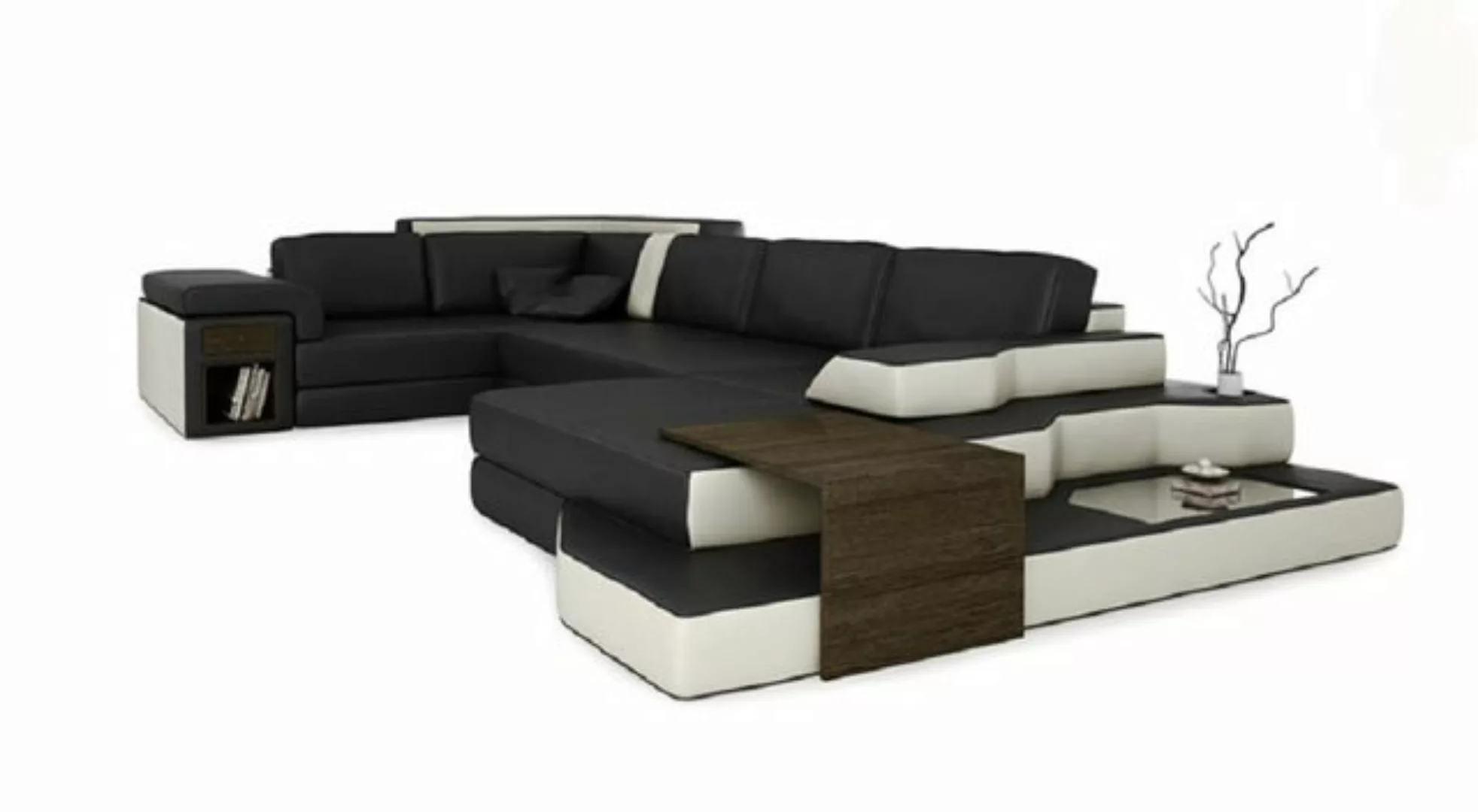 JVmoebel Ecksofa Design Sofa U Form Leder Wohnlandschaft Couch Polster Sitz günstig online kaufen