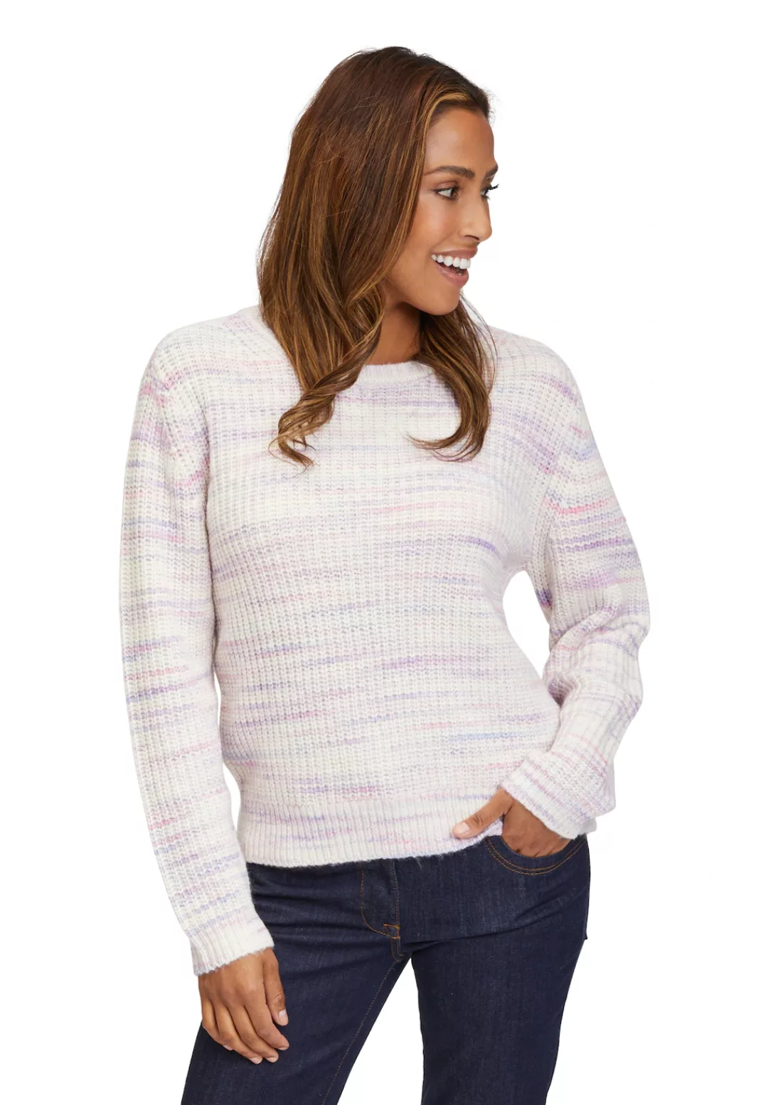 Betty&Co Strickpullover "Betty & Co Strickpullover mit Rundhalsausschnitt", günstig online kaufen