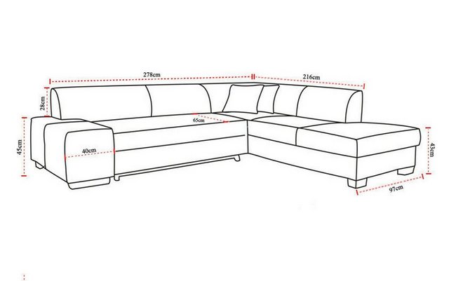 JVmoebel Ecksofa, Made in Europa günstig online kaufen