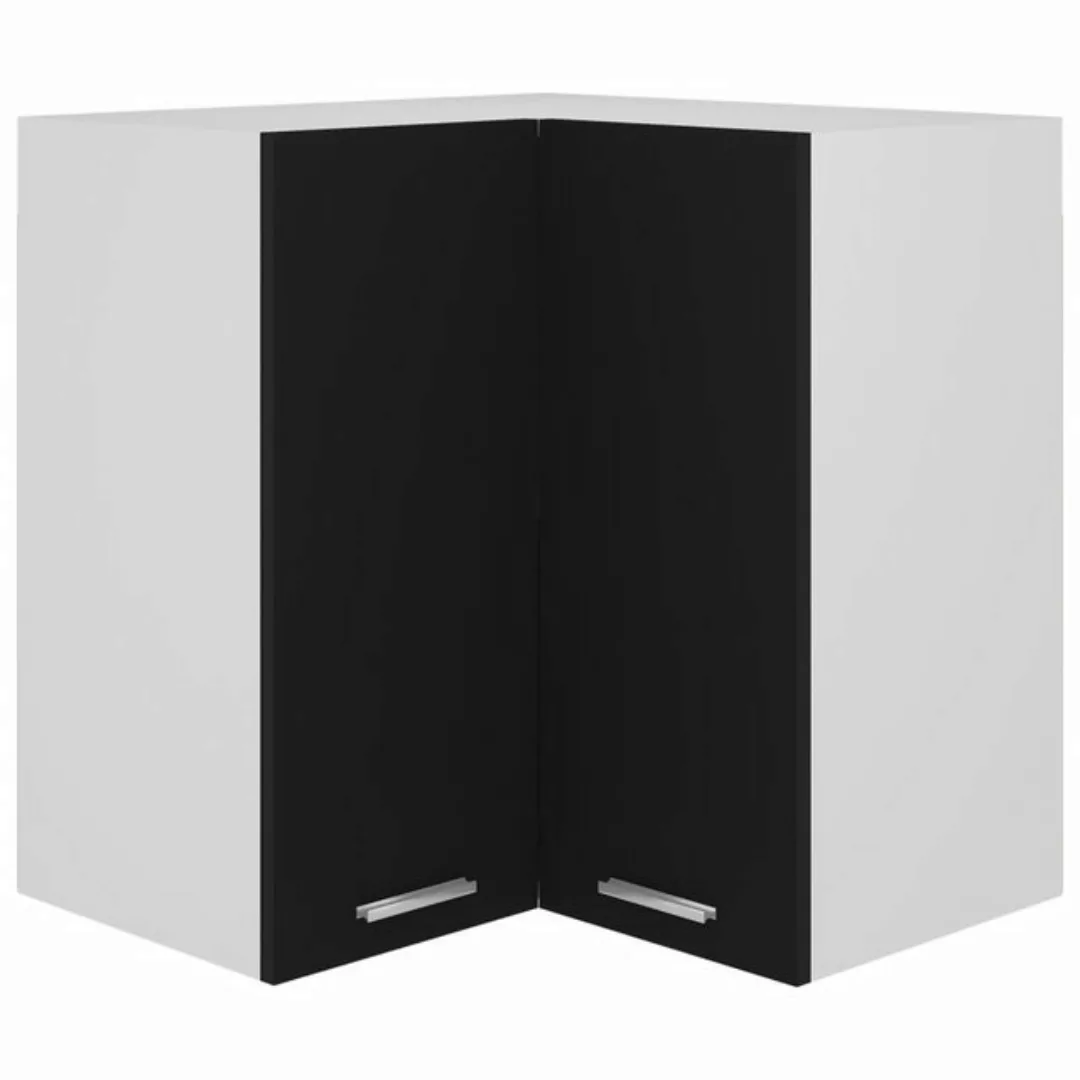 Eckhängeschrank Schwarz 57x57x60 Cm Spanplatte günstig online kaufen