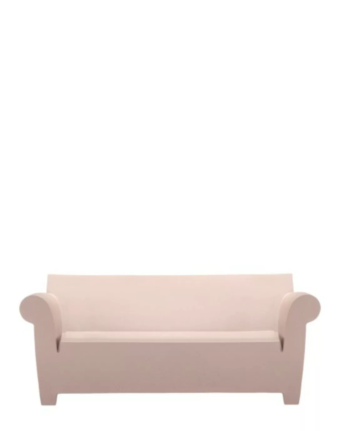 Kartell - Bubble Club 2-Sitzer Outdoor Sofa - puder/durchgefärbtes Polyethy günstig online kaufen