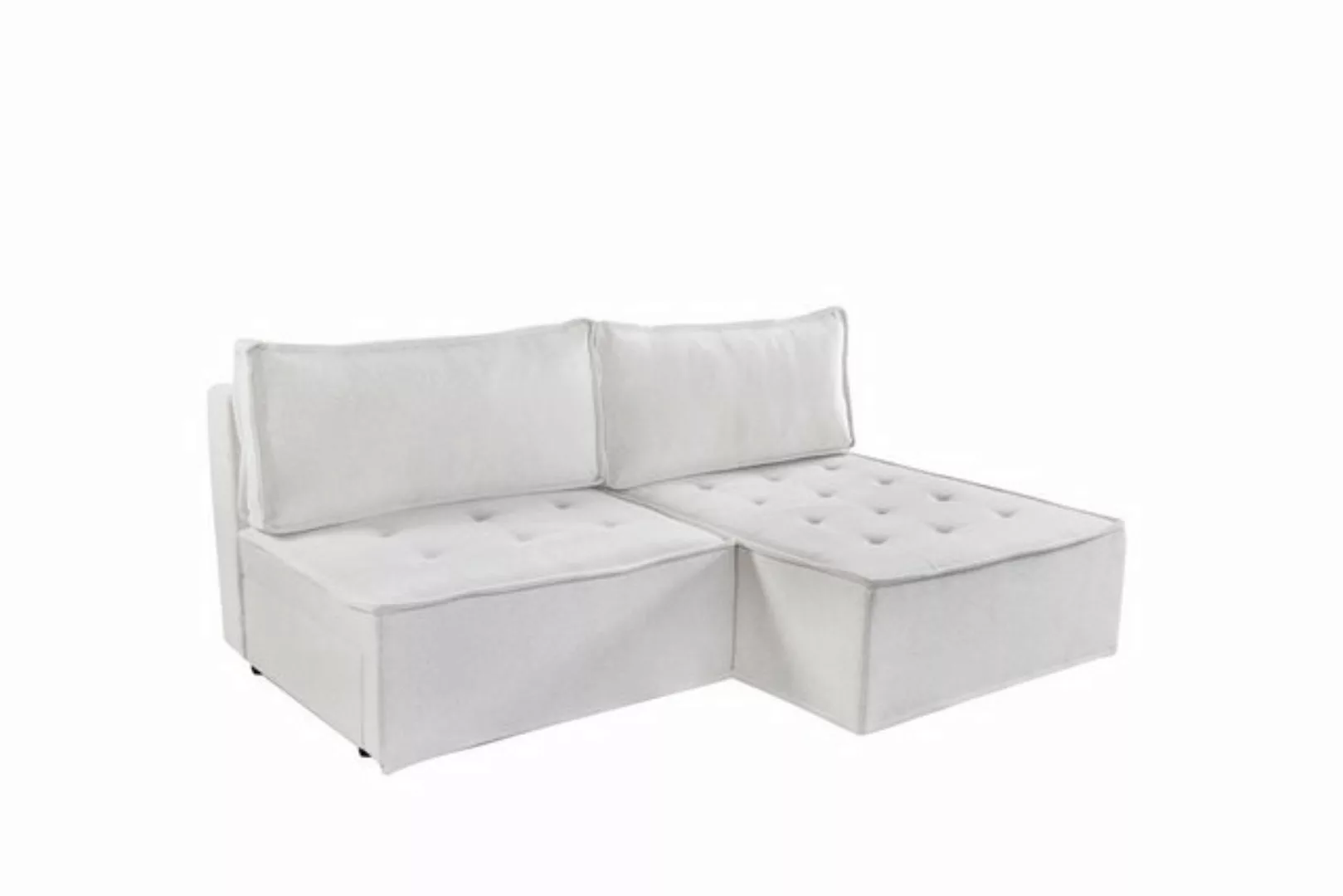 Fun Möbel Ecksofa Schlafsofa AMALIA Stoff Raven, Rundumbezug, inkl. Bettkas günstig online kaufen