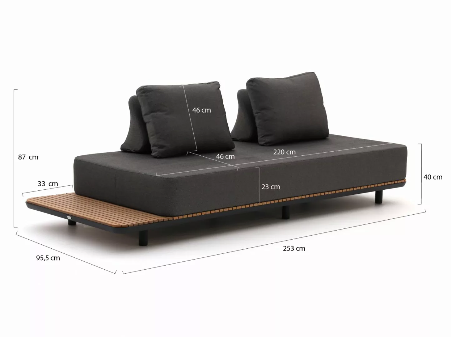 Bellagio San Lupo Gartensofa 2-Sitzer links/rechts 253 cm günstig online kaufen