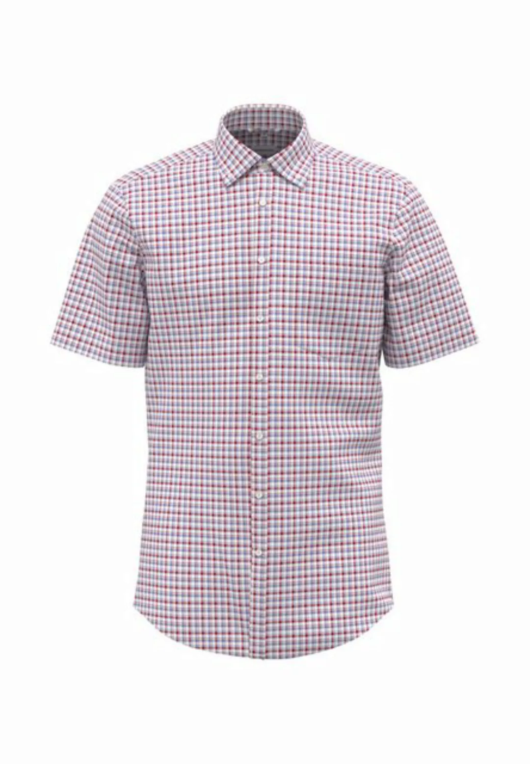 seidensticker Businesshemd Comfort Comfort Kurzarm Button-Down-Kragen Karo günstig online kaufen