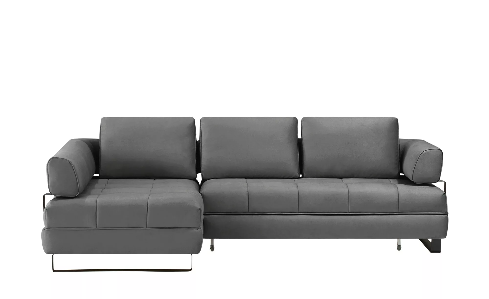 switch Ecksofa in Lederoptik Havana ¦ grau ¦ Maße (cm): B: 272 H: 89 T: 173 günstig online kaufen