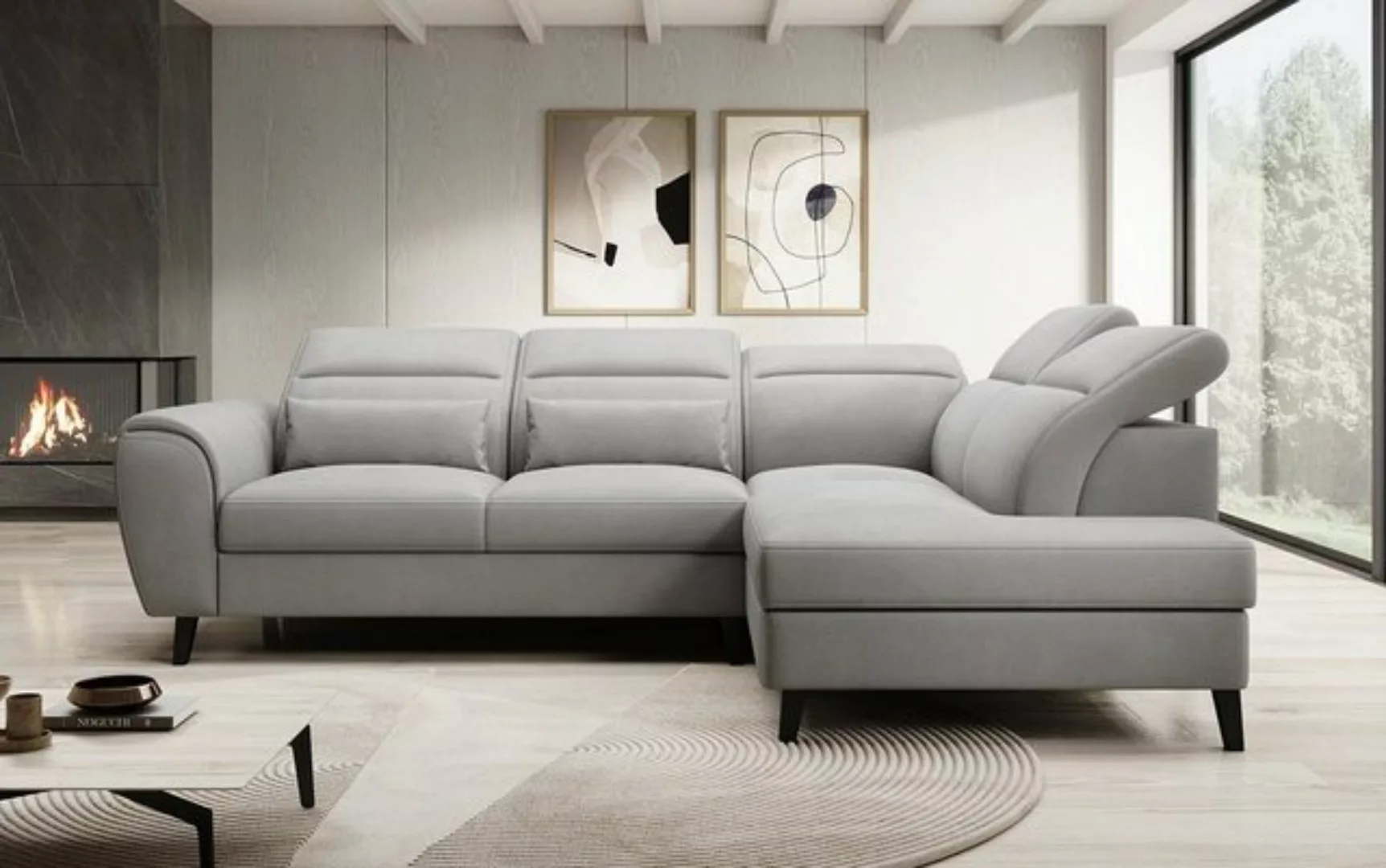 Luxusbetten24 Sofa Designer Sofa Nobile, mit verstellbarer Rückenlehne günstig online kaufen