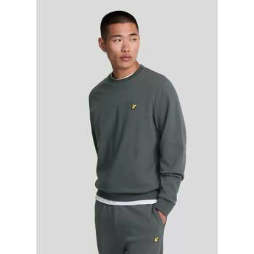 Lyle & Scott  Pullover Interlock-Sweatshirt mit Rundhalsausschnitt – Gunmet günstig online kaufen