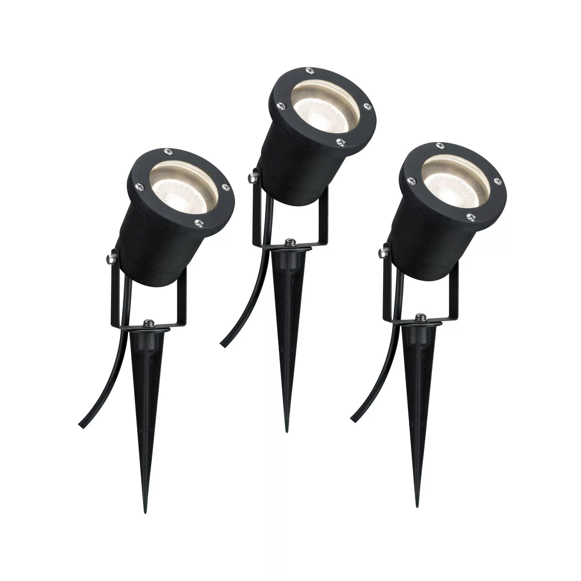 Paulmann "LED Gartenstrahler IP65 rund 92mm 3000K 3x3,5W 3x230lm 230V Schwa günstig online kaufen