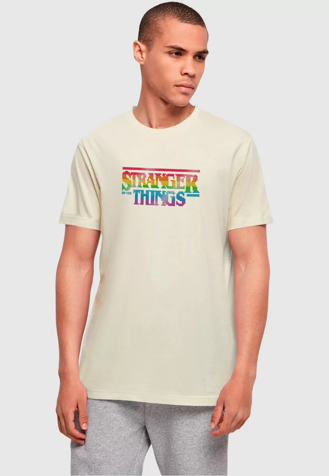 ABSOLUTE CULT T-Shirt "ABSOLUTE CULT Herren Stranger Things - Rainbow Dot L günstig online kaufen