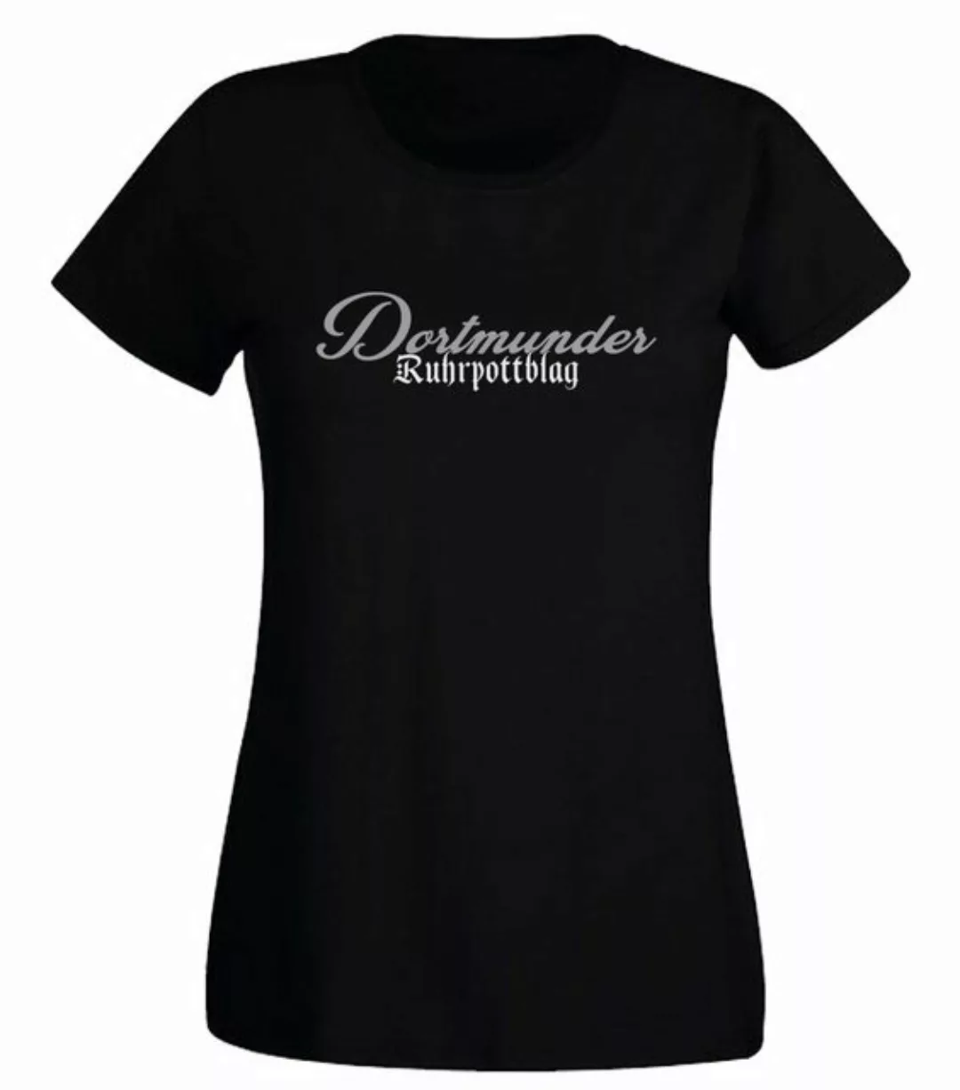 G-graphics T-Shirt Dortmunder Ruhrpottblag Slim-fit Damen T-Shirt mit Ruhrg günstig online kaufen