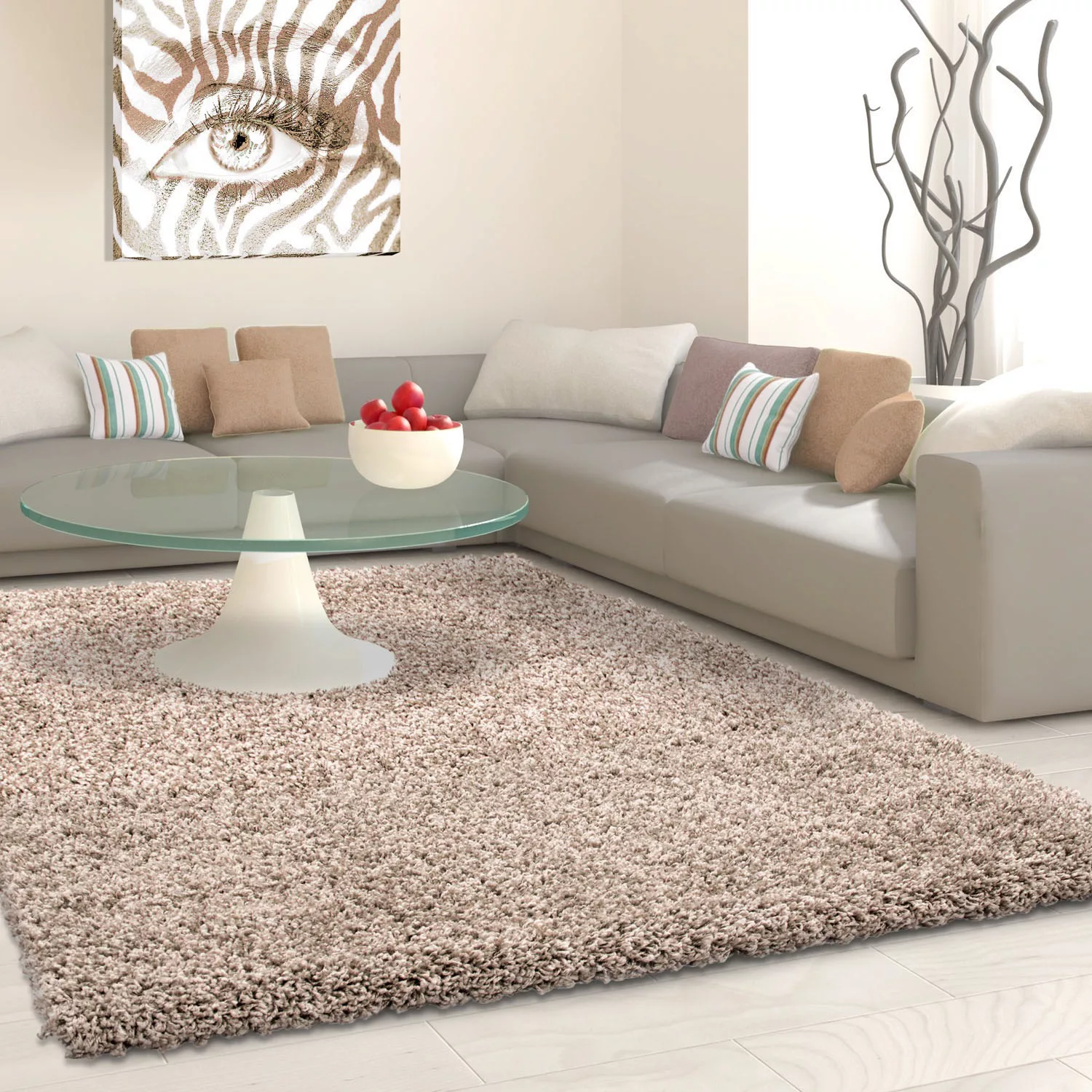 Ayyildiz Teppich LIFE taupe B/L: ca. 160x230 cm günstig online kaufen