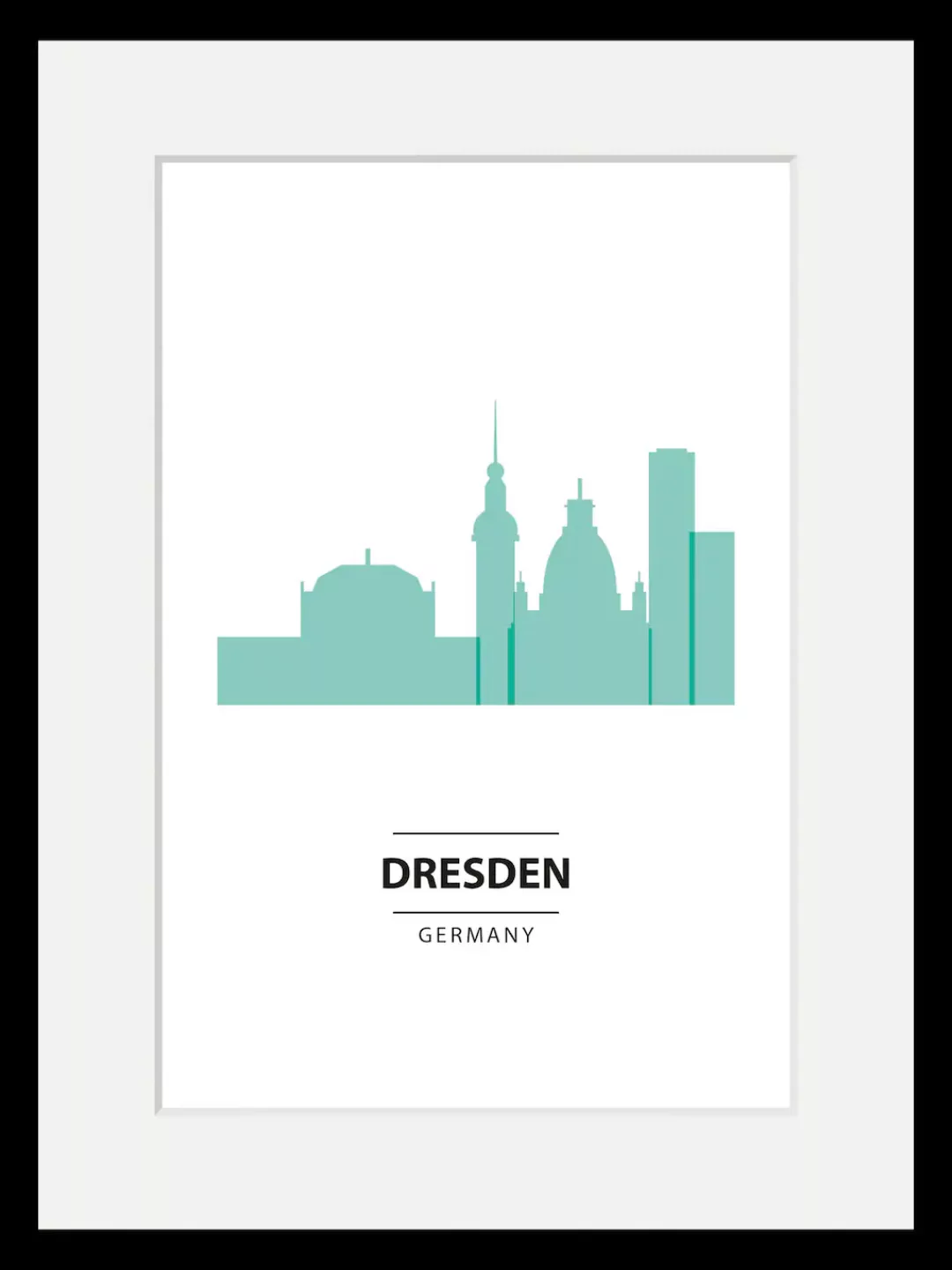 queence Bild "Dresden Color Splash", Städte-Stadt-Deutschland-Gebäude-Dresd günstig online kaufen