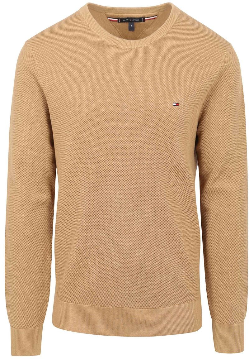 Tommy Hilfiger Structure Pullover Braun - Größe XL günstig online kaufen