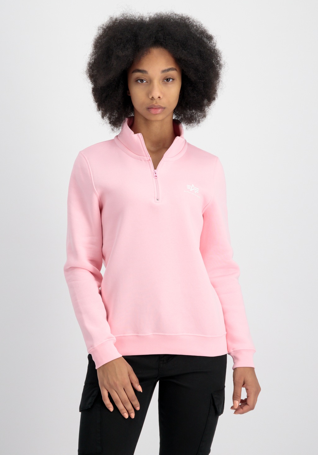 Alpha Industries Sweater "Alpha Industries Women - Sweatshirts Half Zip Swe günstig online kaufen