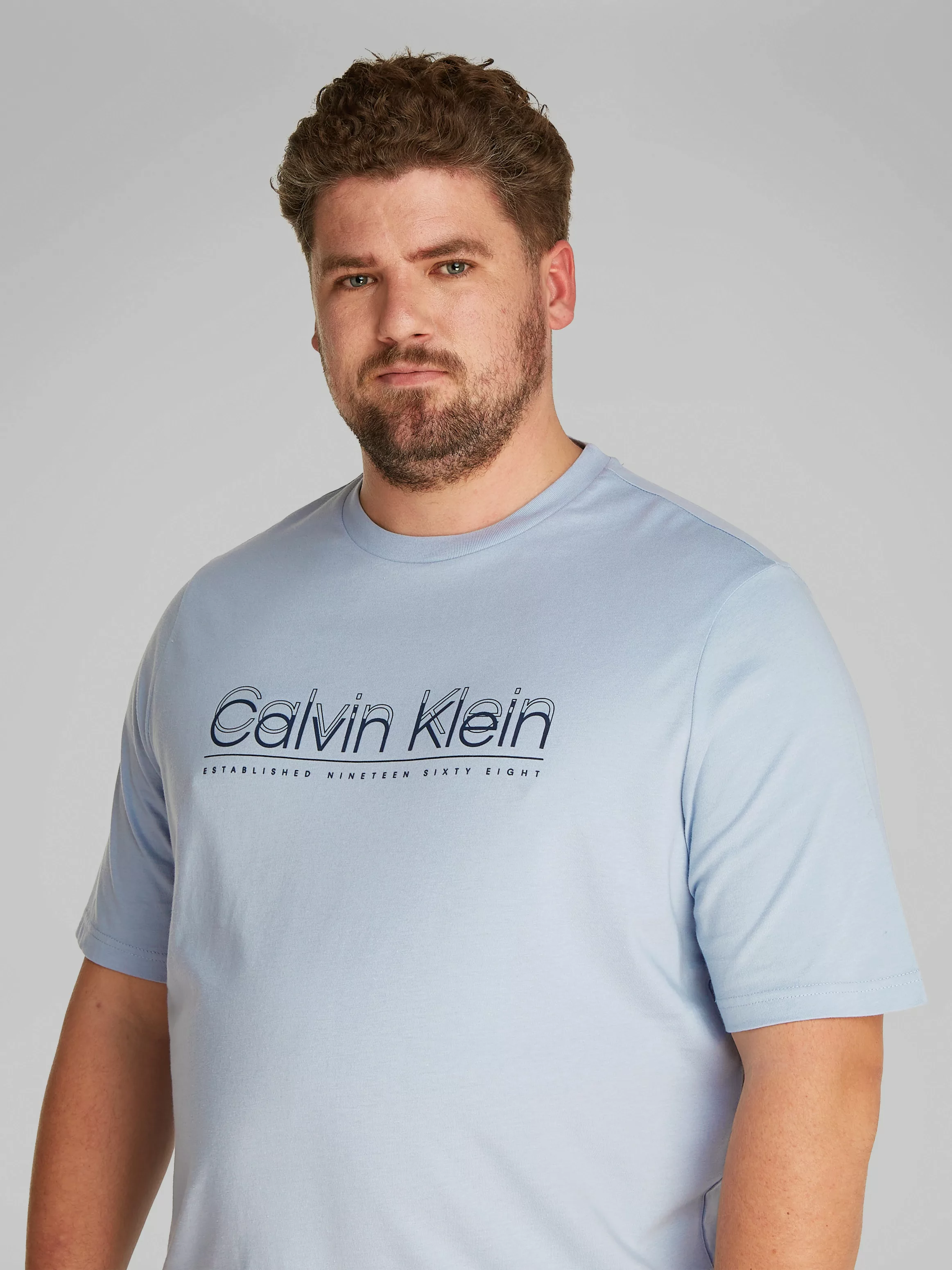 Calvin Klein Big&Tall T-Shirt "BT CP-DOUBLE LOGO T-SHIRT", in großen Größen günstig online kaufen