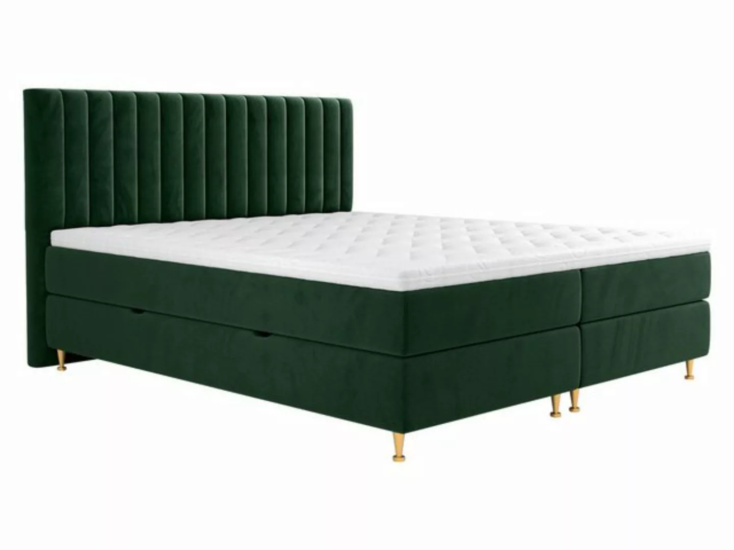 MIRJAN24 Boxspringbett Elegance (Topper, Matratze und 2 Bettkästen + Gasdru günstig online kaufen