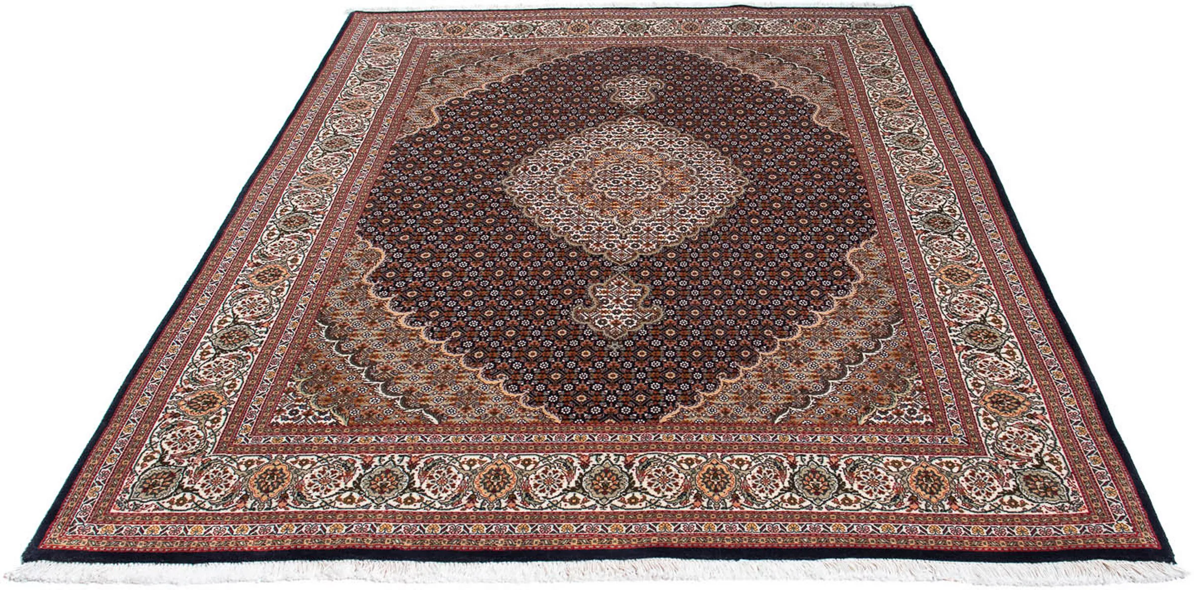 morgenland Orientteppich »Perser - Täbriz - 210 x 155 cm - dunkelbraun«, re günstig online kaufen