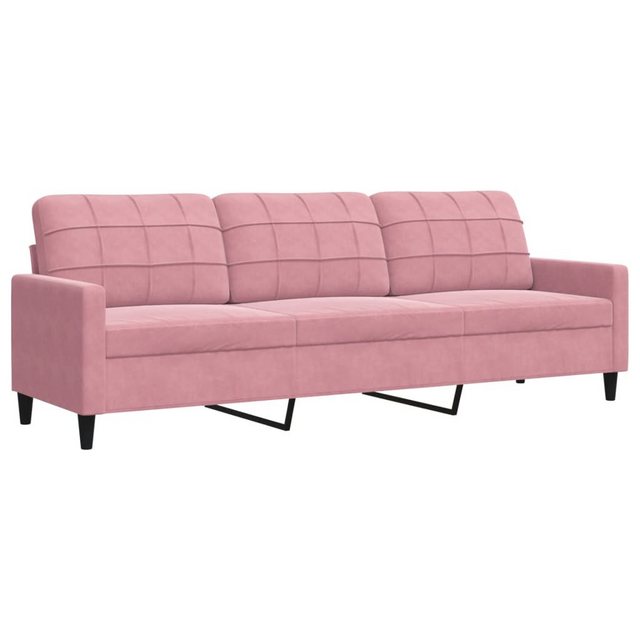 vidaXL Sofa 3-Sitzer-Sofa Rosa 210 cm Samt günstig online kaufen