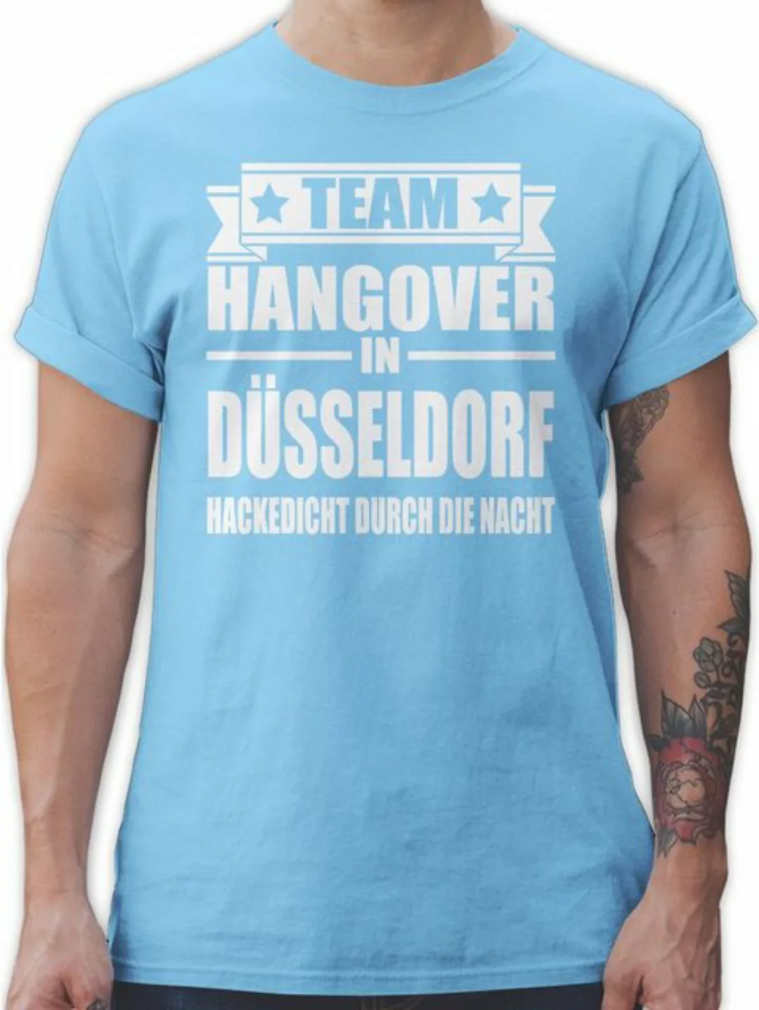 Shirtracer T-Shirt Team Hangover Düsseldorf JGA Männer günstig online kaufen