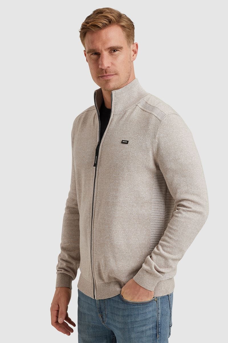 Vanguard Strickjacke Baumwolle-Leinen-Mischung Beige - Größe XL günstig online kaufen