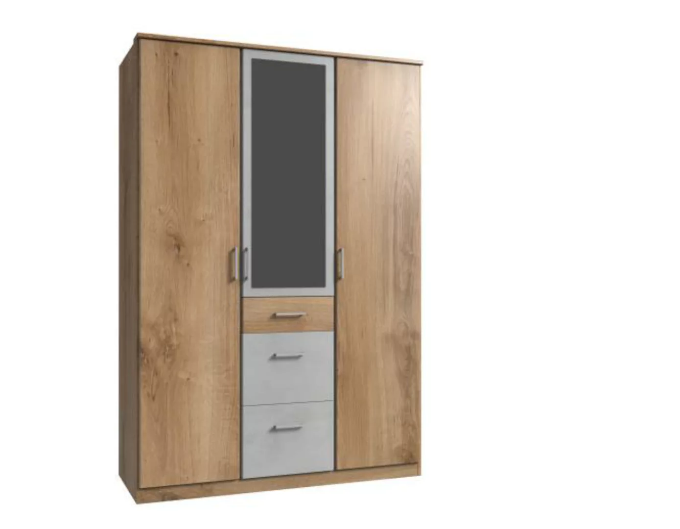 Kleiderschrank 3trg mit 1 Spiegel CLICK von WIMEX braun günstig online kaufen