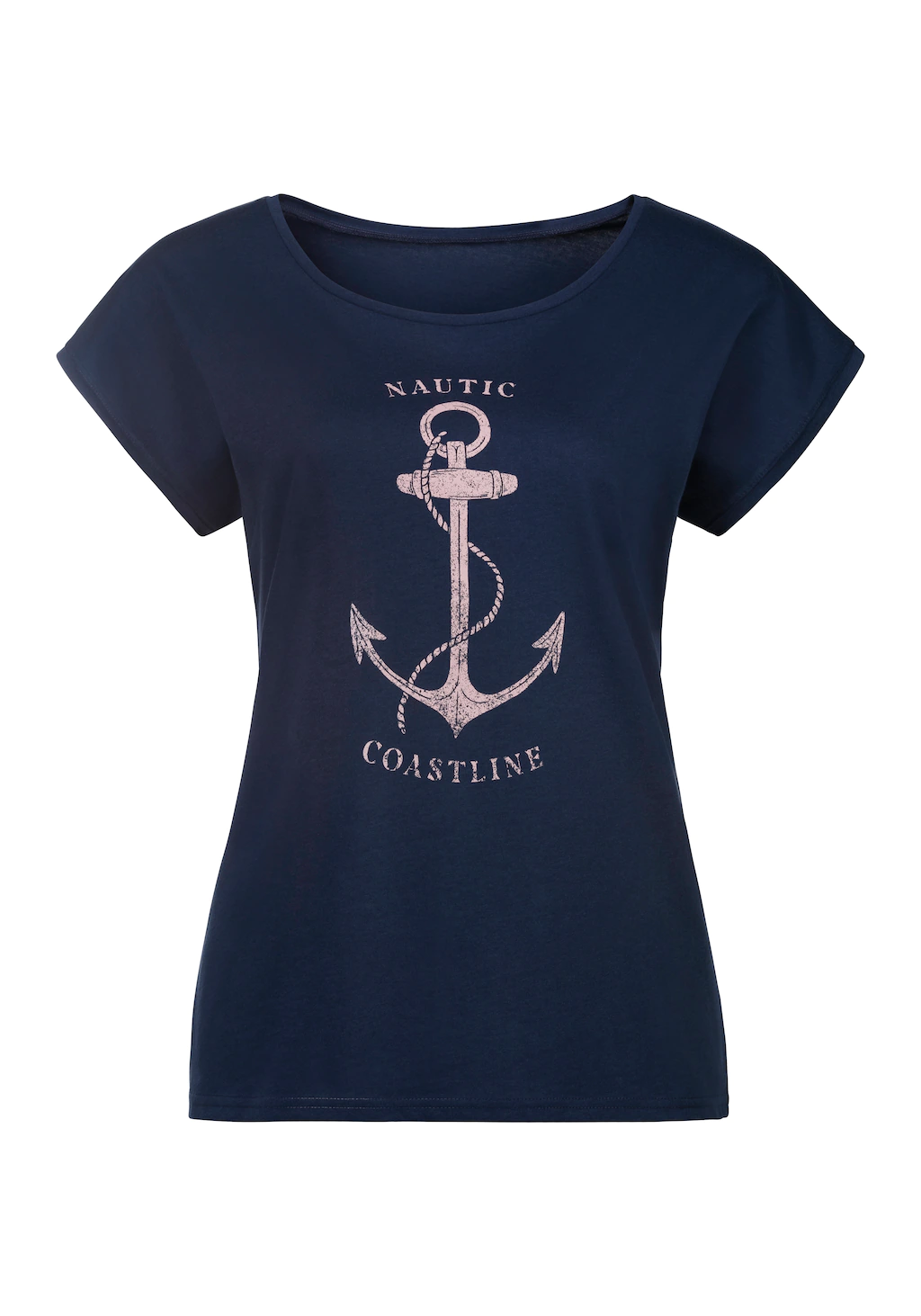 Beachtime T-Shirt mit maritimen Druck vorn günstig online kaufen