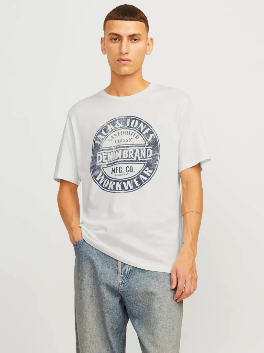 Jack & Jones Rundhalsshirt "JJJEANS TEE SS O-NECK" günstig online kaufen