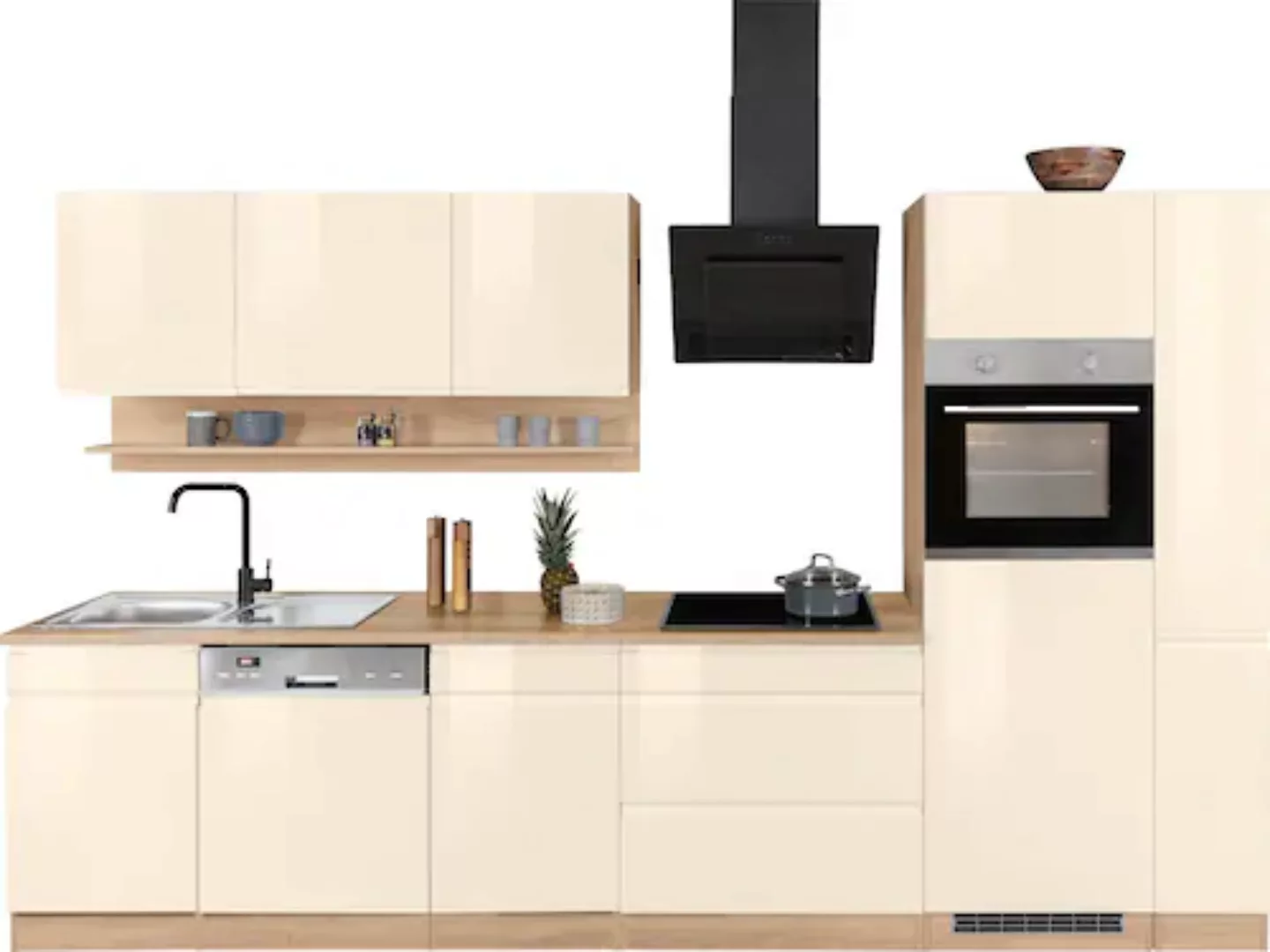 KOCHSTATION Küchenzeile »KS-Virginia«, Breite 330 cm, ohne E-Geräte günstig online kaufen