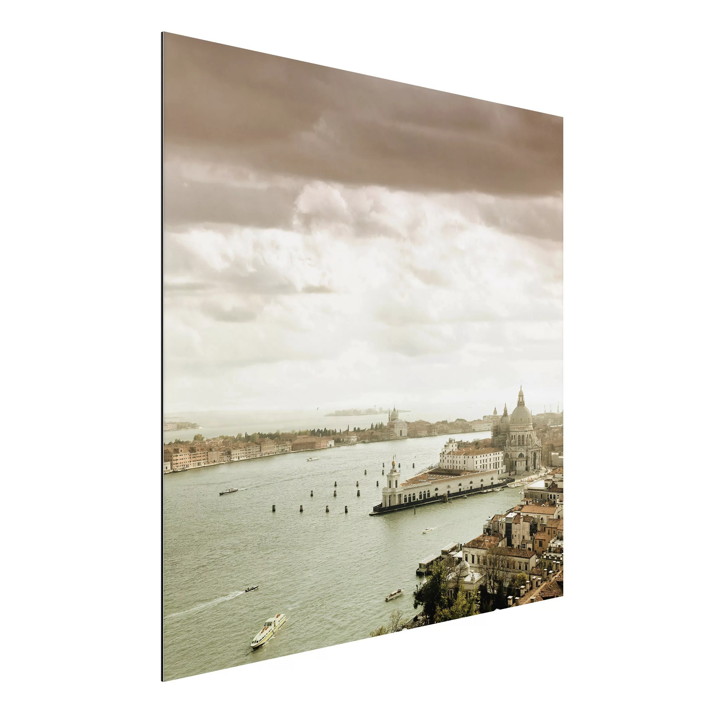Alu-Dibond Bild Architekur & Skyline - Quadrat Lagune von Venedig günstig online kaufen