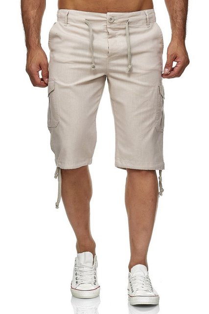 Reslad Leinenhose Reslad Leinen Cargo Shorts Männer Strandhose Herren Leine günstig online kaufen