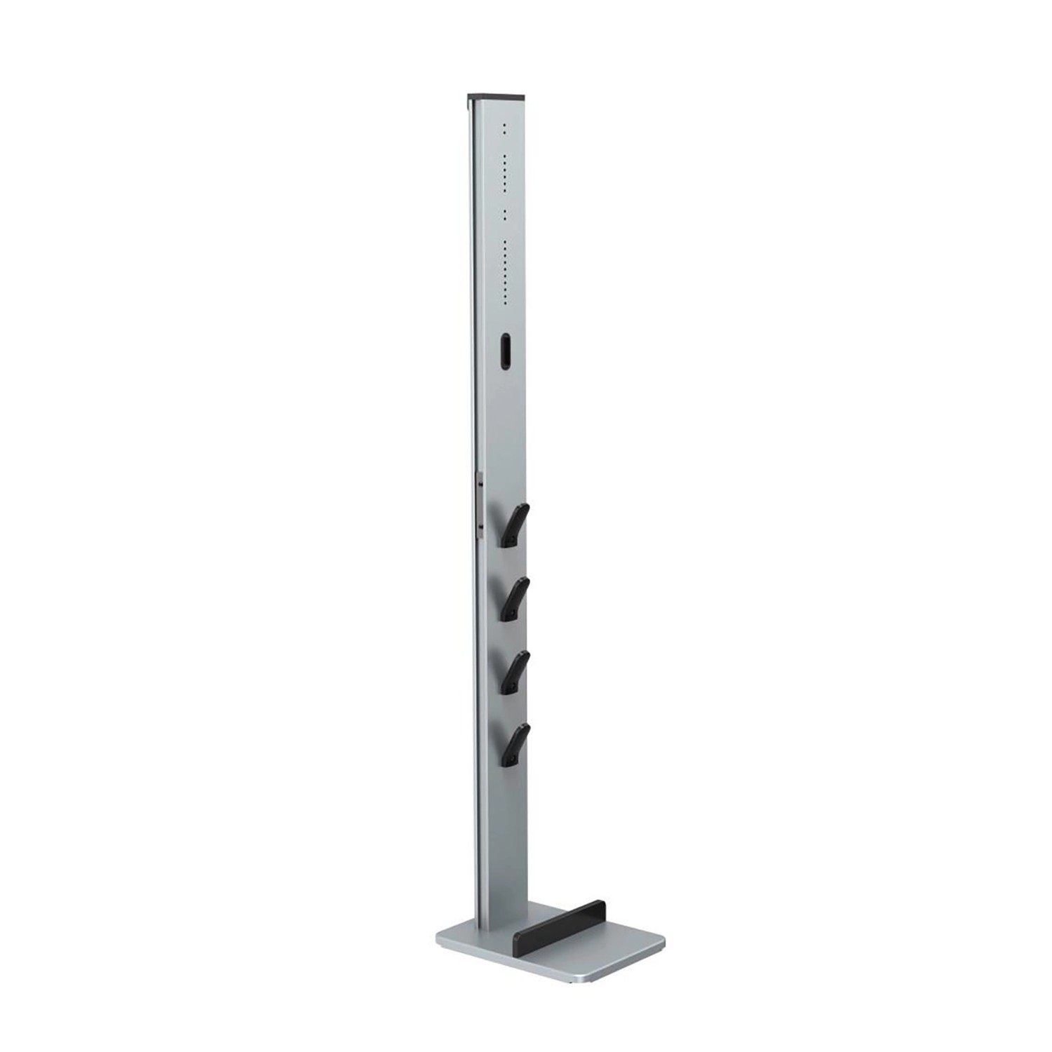 Xavax Standfuß-Organizer für Akkustaubsauger 29,5 x 22 x 128 cm Silber-Schw günstig online kaufen