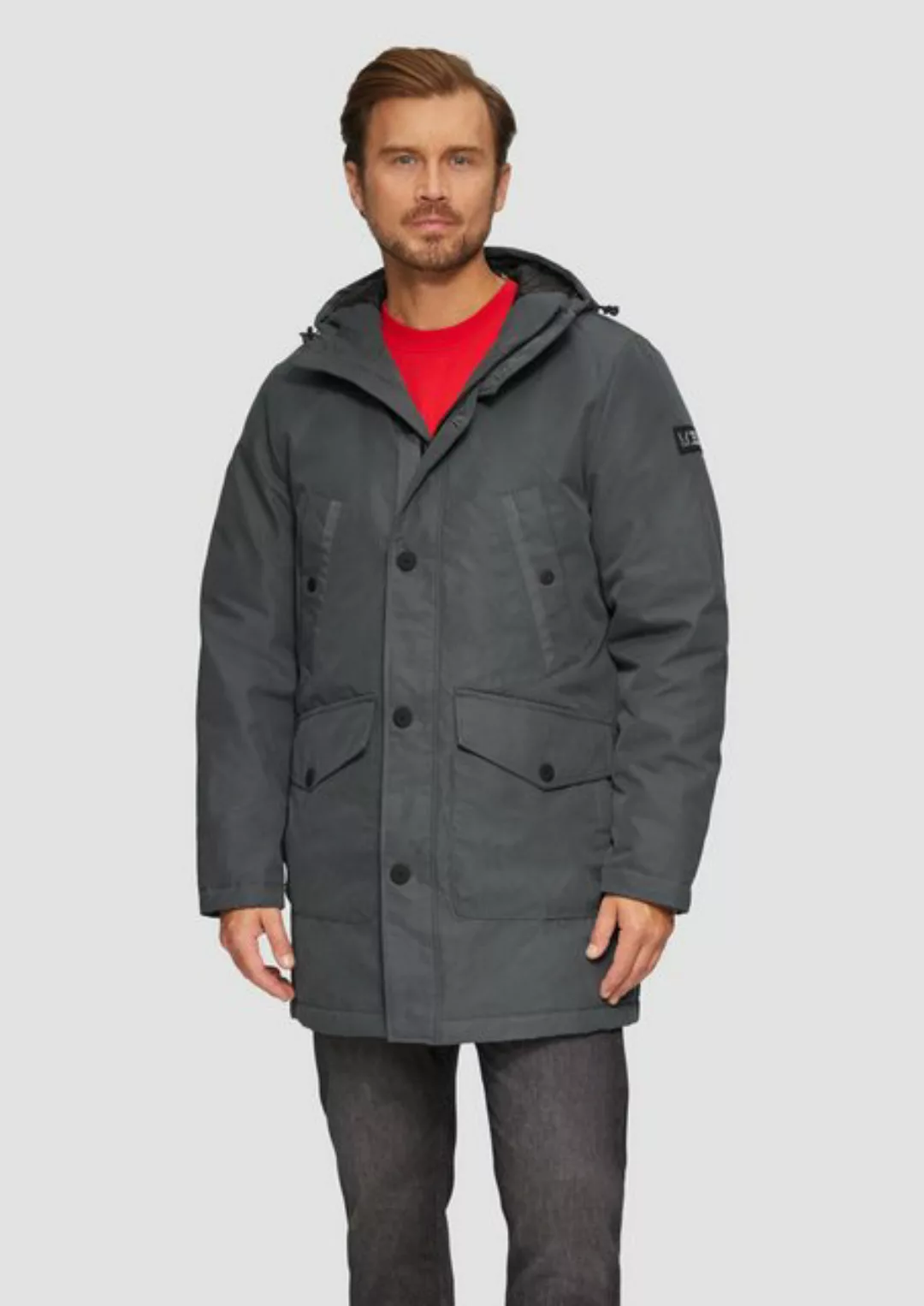 s.Oliver Allwetterjacke Parka mit Kapuze Tape günstig online kaufen