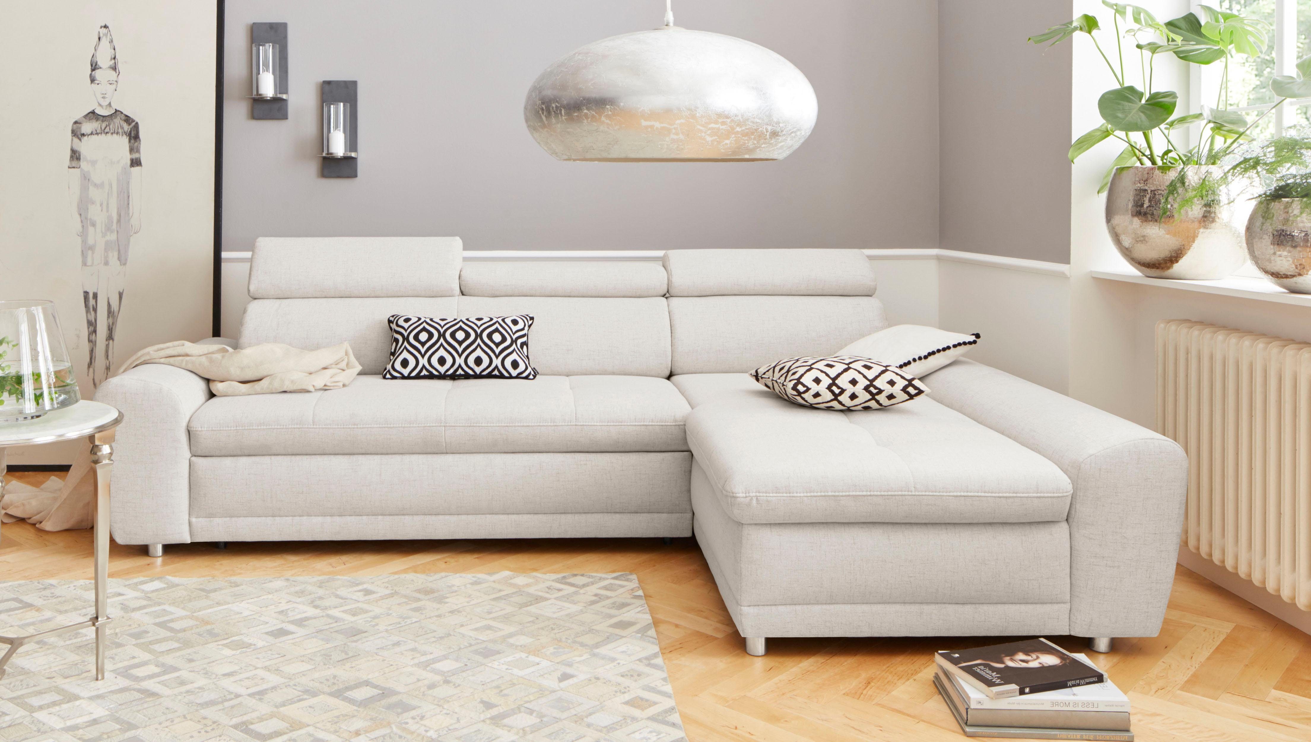 sit&more Ecksofa "Riva L-Form", inklusive Kopteilverstellung, wahlweise mit günstig online kaufen