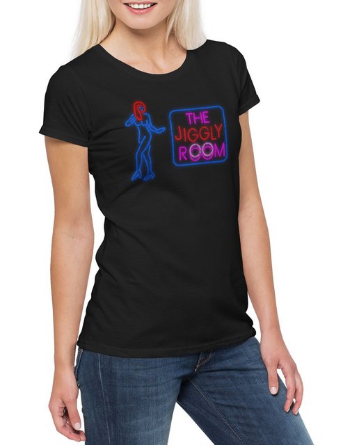 Urban Backwoods Print-Shirt The Jiggly Room Damen T-Shirt Al Bar Pub Sports günstig online kaufen