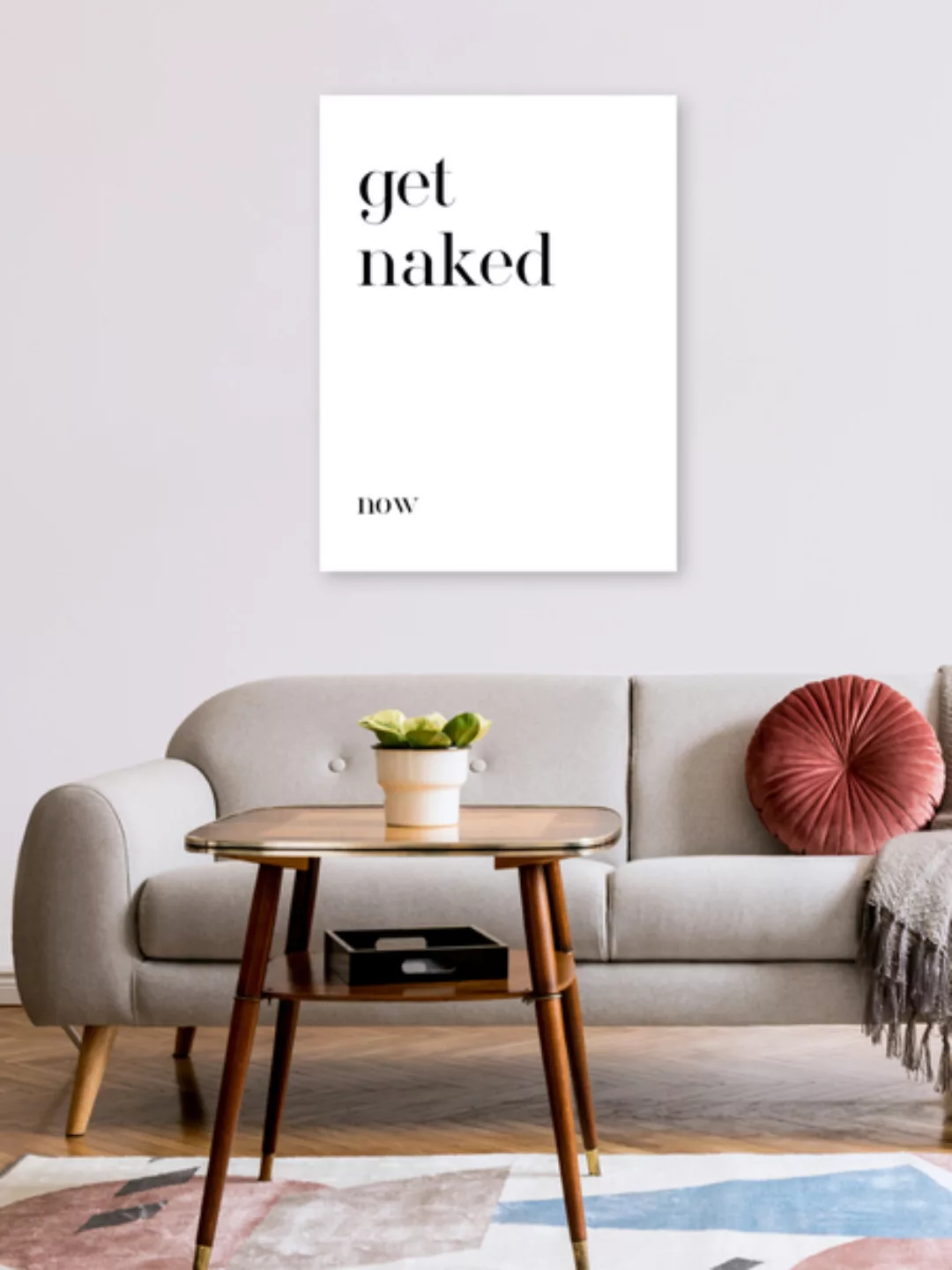 Poster / Leinwandbild - Get Naked No3 günstig online kaufen