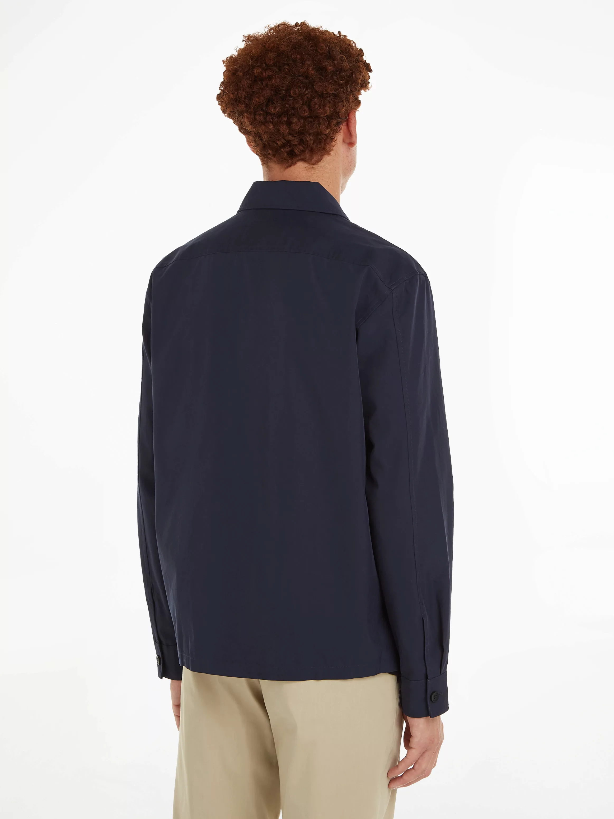 Calvin Klein Langarmhemd COTTON NYLON OVERSHIRT mit aufgesetzten Brusttasch günstig online kaufen