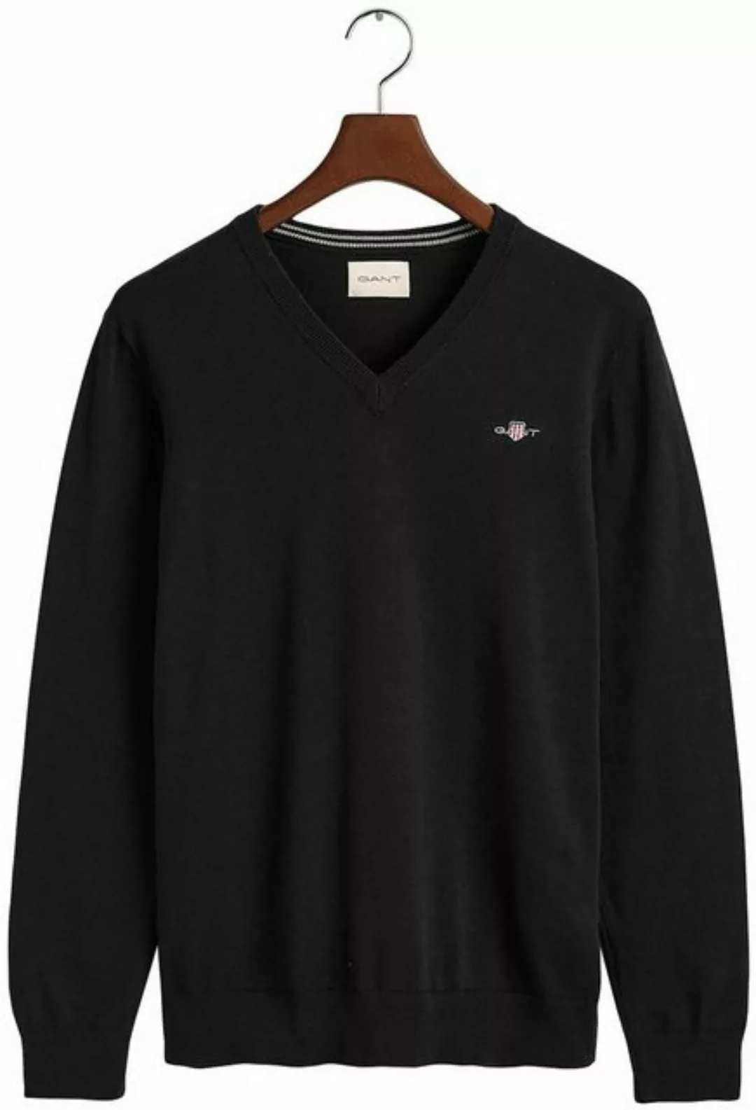 Gant V-Ausschnitt-Pullover Classic Cotton V-Neck Premium Strickjersey aus w günstig online kaufen