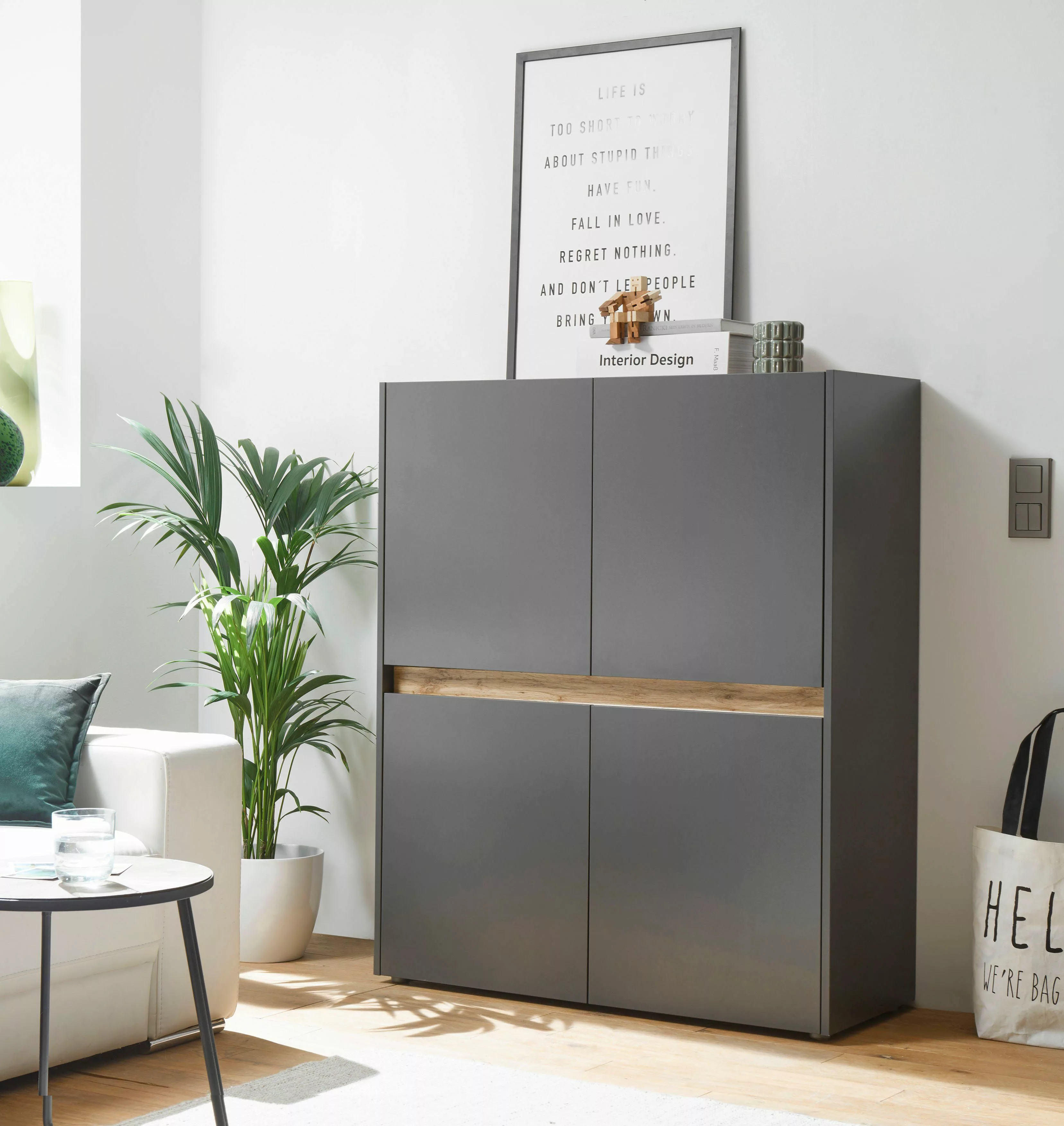 INOSIGN Highboard "City/Giron, moderner Schrank, Kommode, Stauraumschrank, günstig online kaufen