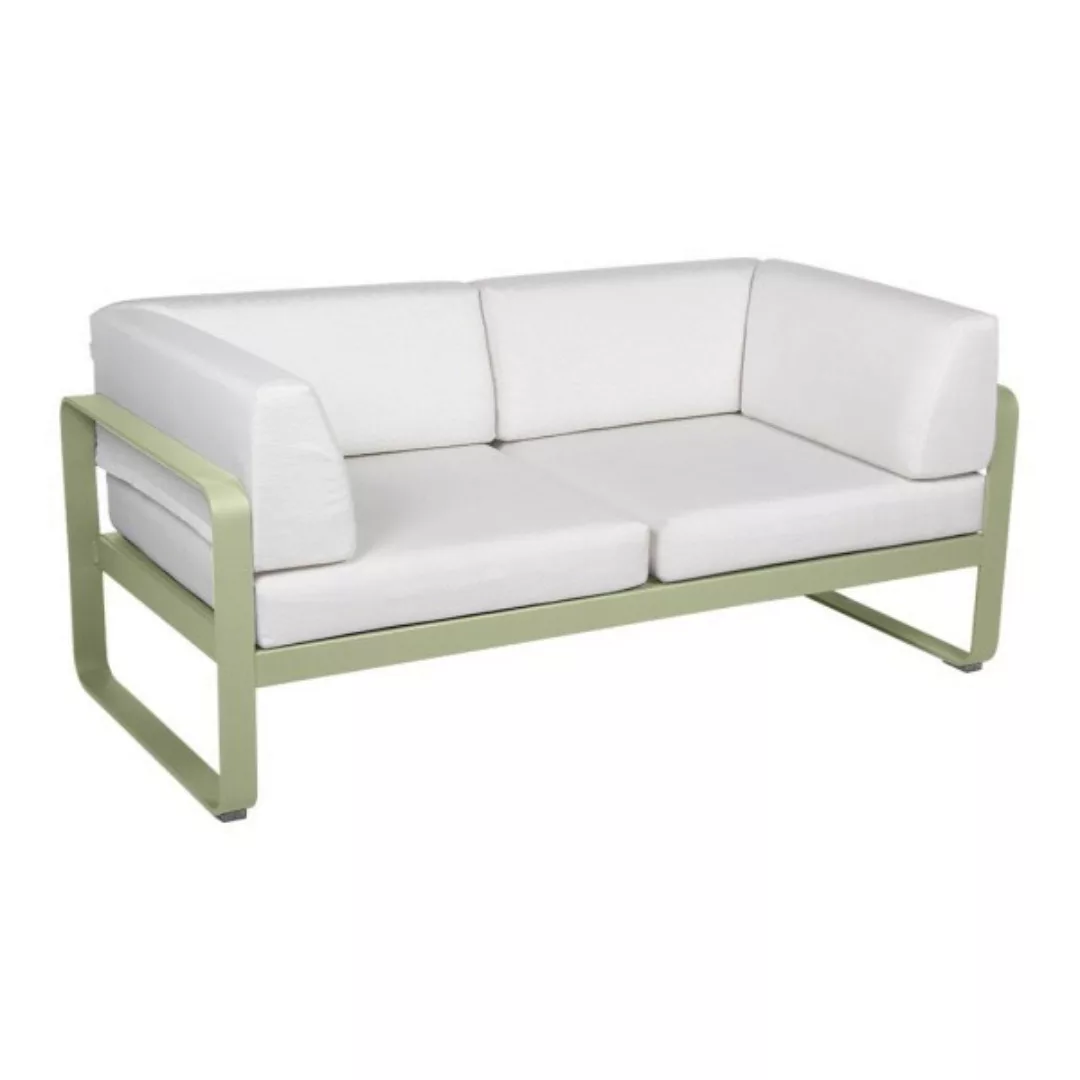 Bellevie 2-Sitzer Club Sofa 65 Lindgrün 81 Grauweiß günstig online kaufen