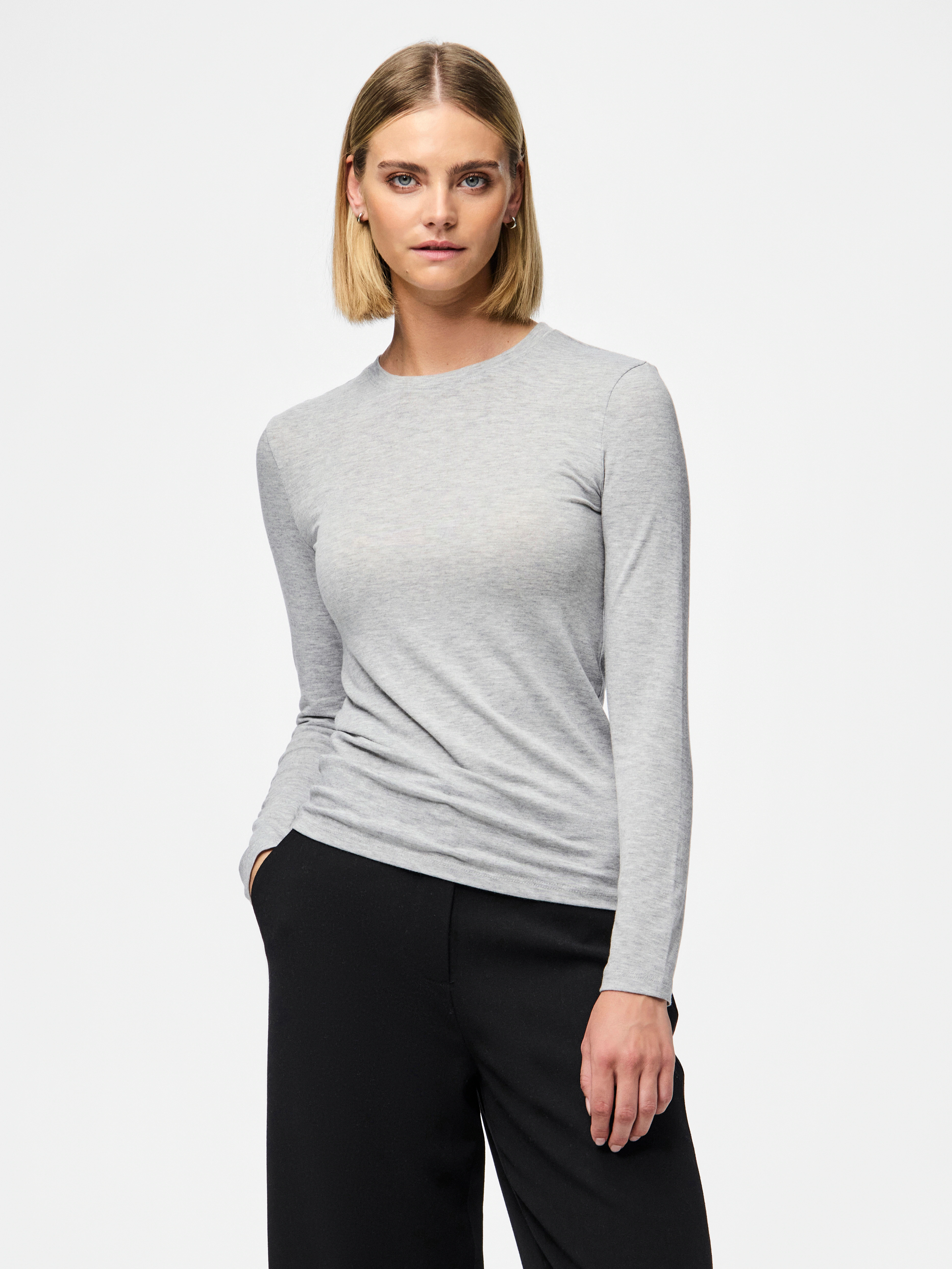 pieces Langarmshirt PCMARIA LS TOP NOOS BC günstig online kaufen