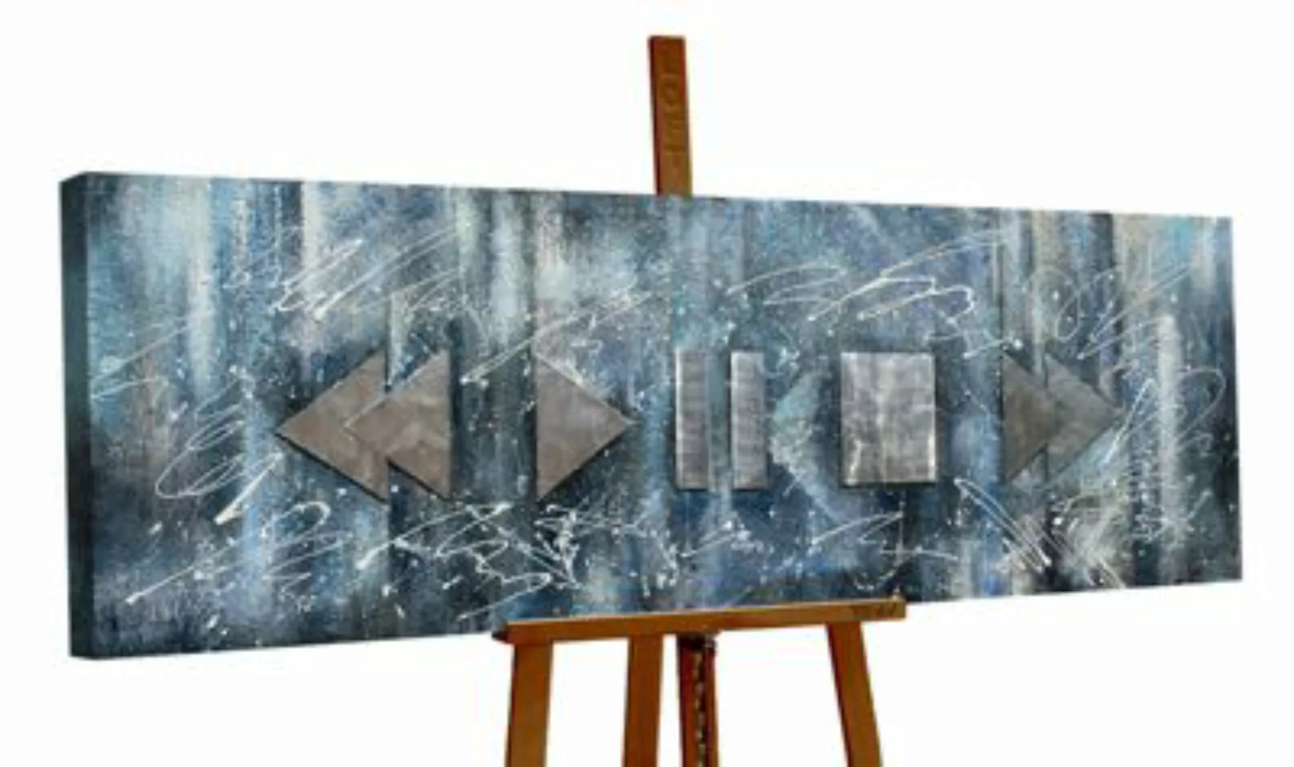 YS-Art™ "Gemälde Acryl  ""Lebensrhythmus"" handgemalt auf Leinwand150x50 cm günstig online kaufen