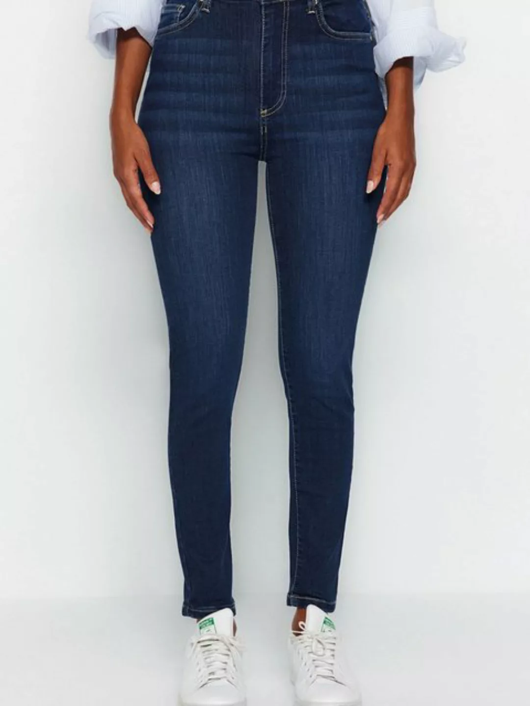 Trendyol 7/8-Jeans (1-tlg) Plain/ohne Details günstig online kaufen