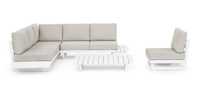 Bizzotto Ecksofa Ecksofa Infinity mit Kissen, Weiß günstig online kaufen