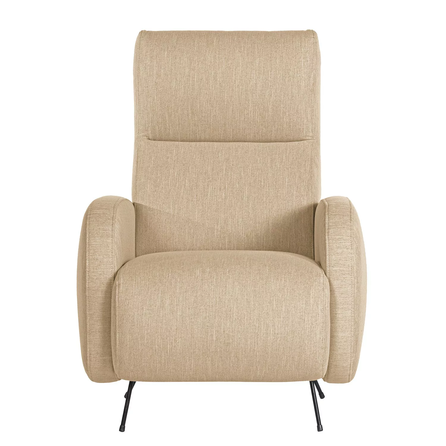 home24 Norrwood Sessel Vains II Beige Webstoff 78x104x93 cm (BxHxT) günstig online kaufen